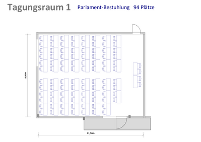 Parlamentbestuhlung | 94 Plätze